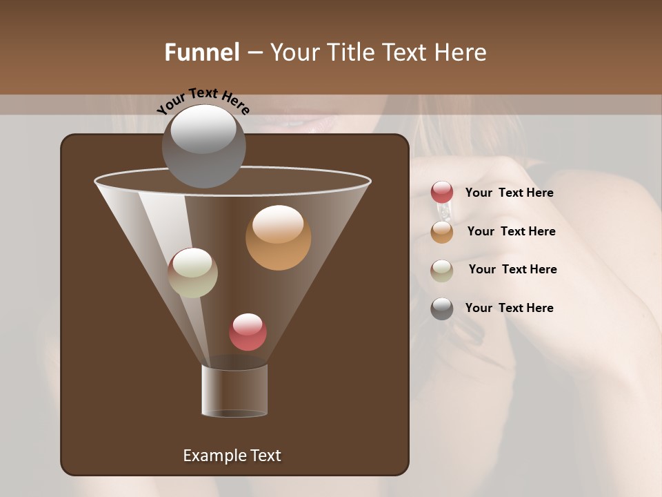 Beautiful Lady Mug PowerPoint Template