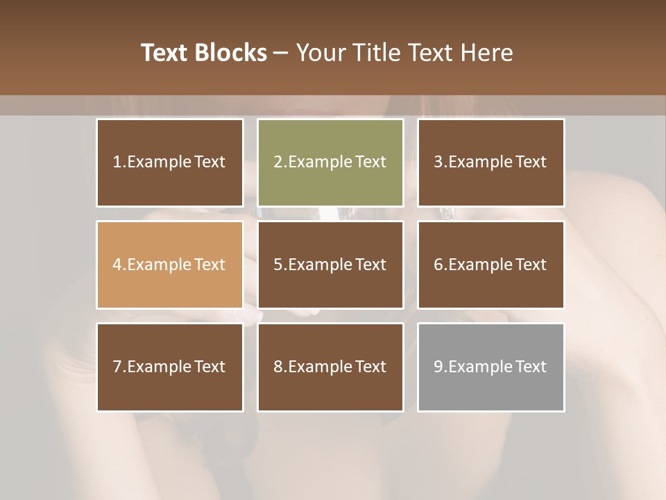 Beautiful Lady Mug PowerPoint Template