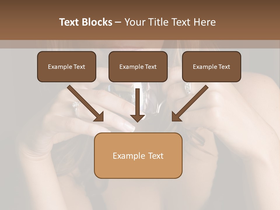 Beautiful Lady Mug PowerPoint Template