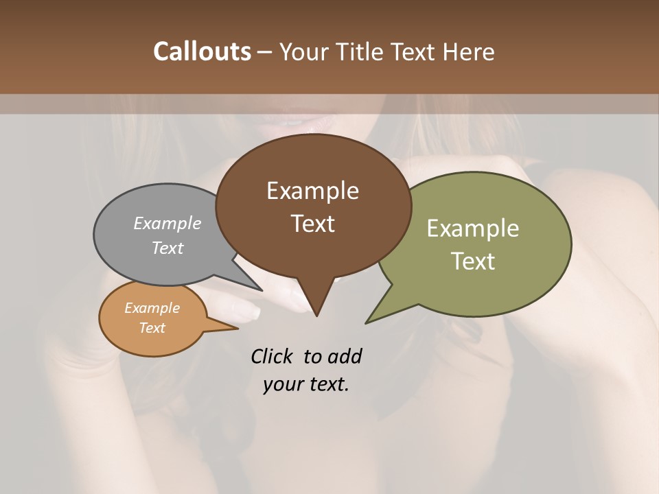 Beautiful Lady Mug PowerPoint Template