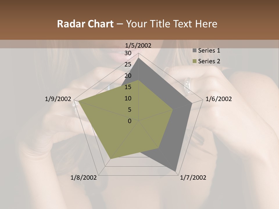 Beautiful Lady Mug PowerPoint Template