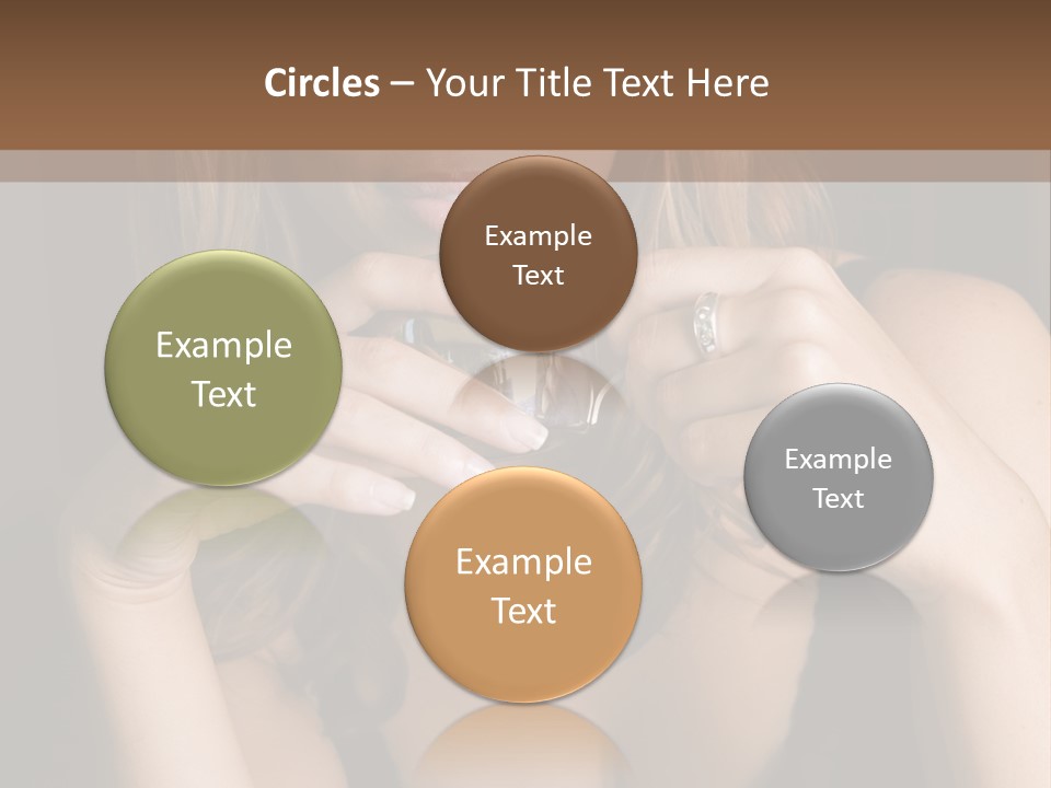 Beautiful Lady Mug PowerPoint Template