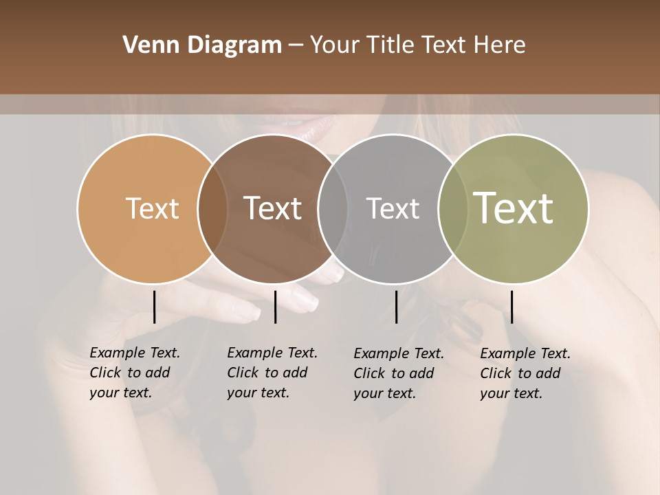 Beautiful Lady Mug PowerPoint Template