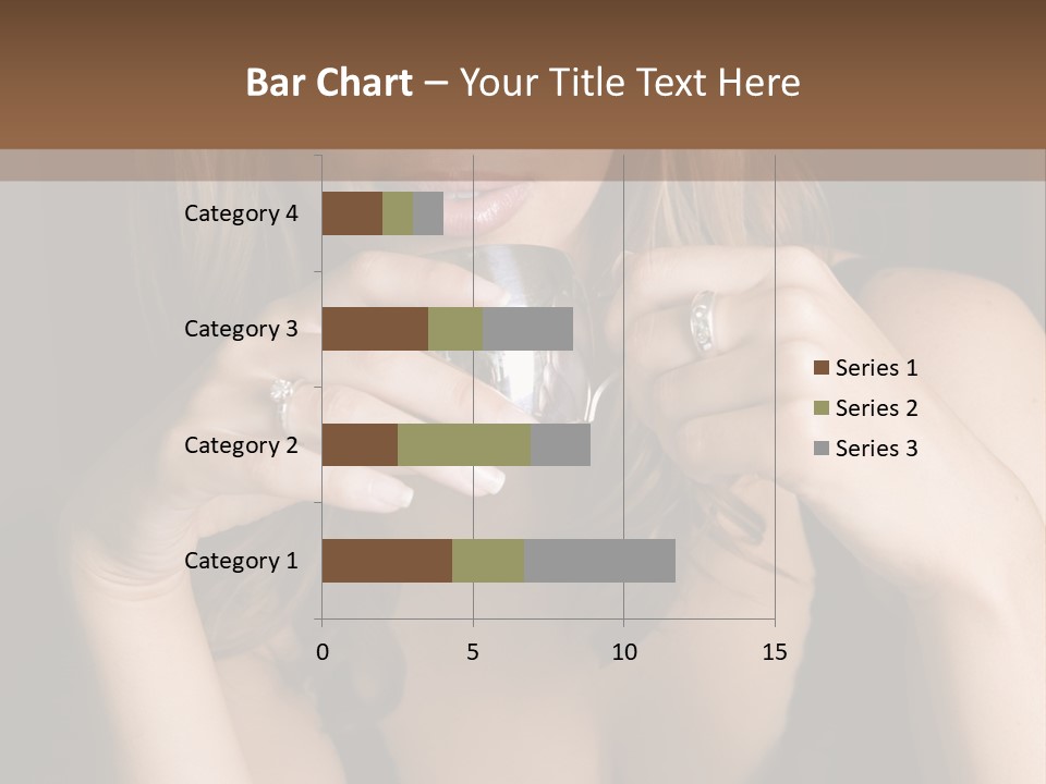 Beautiful Lady Mug PowerPoint Template