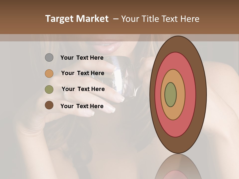 Beautiful Lady Mug PowerPoint Template