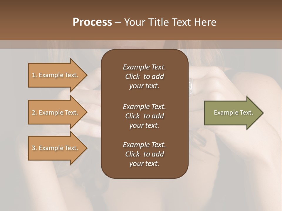 Beautiful Lady Mug PowerPoint Template