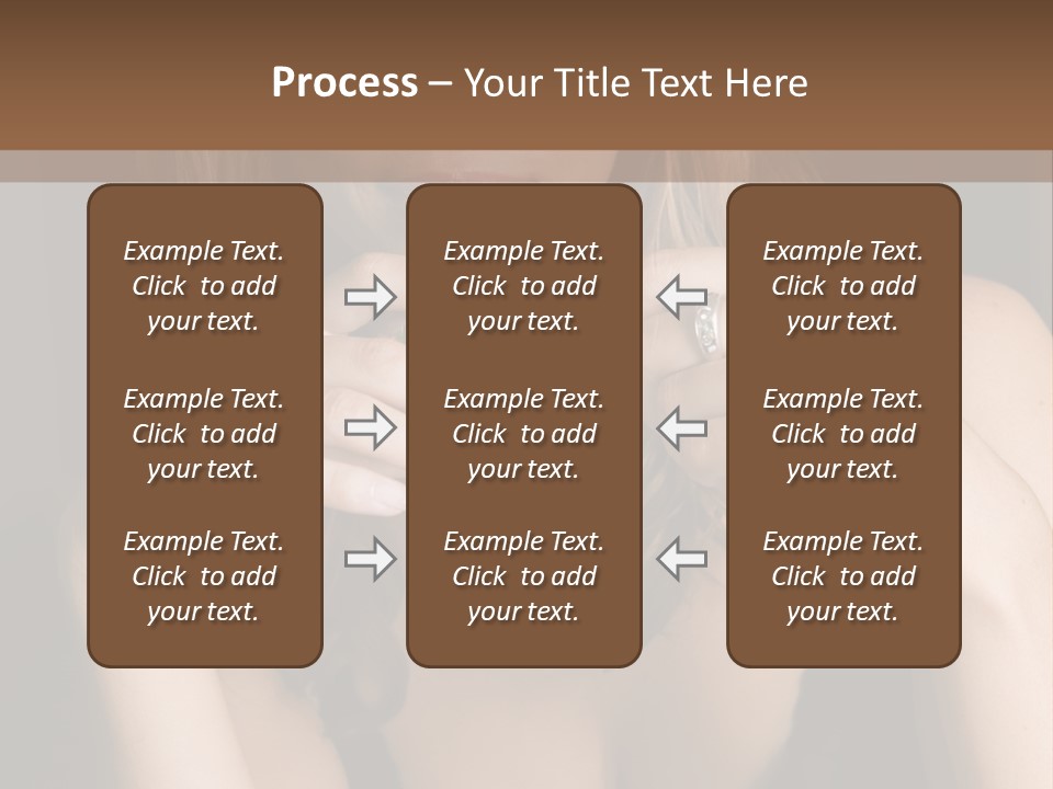 Beautiful Lady Mug PowerPoint Template