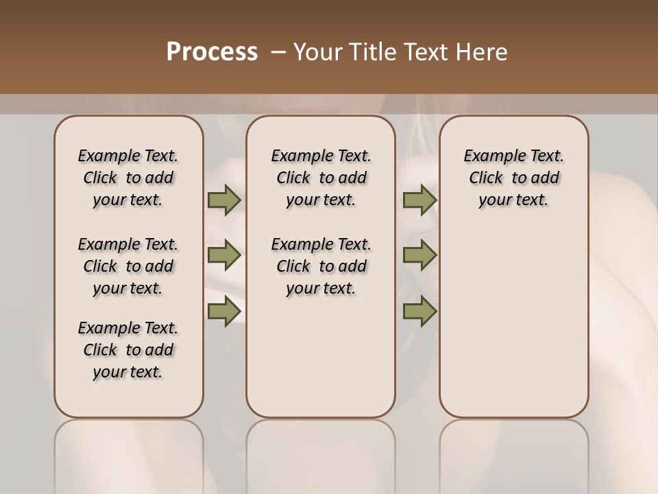 Beautiful Lady Mug PowerPoint Template