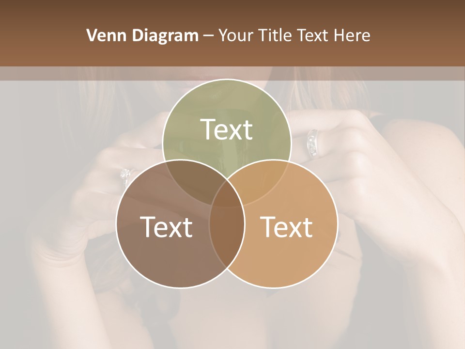 Beautiful Lady Mug PowerPoint Template