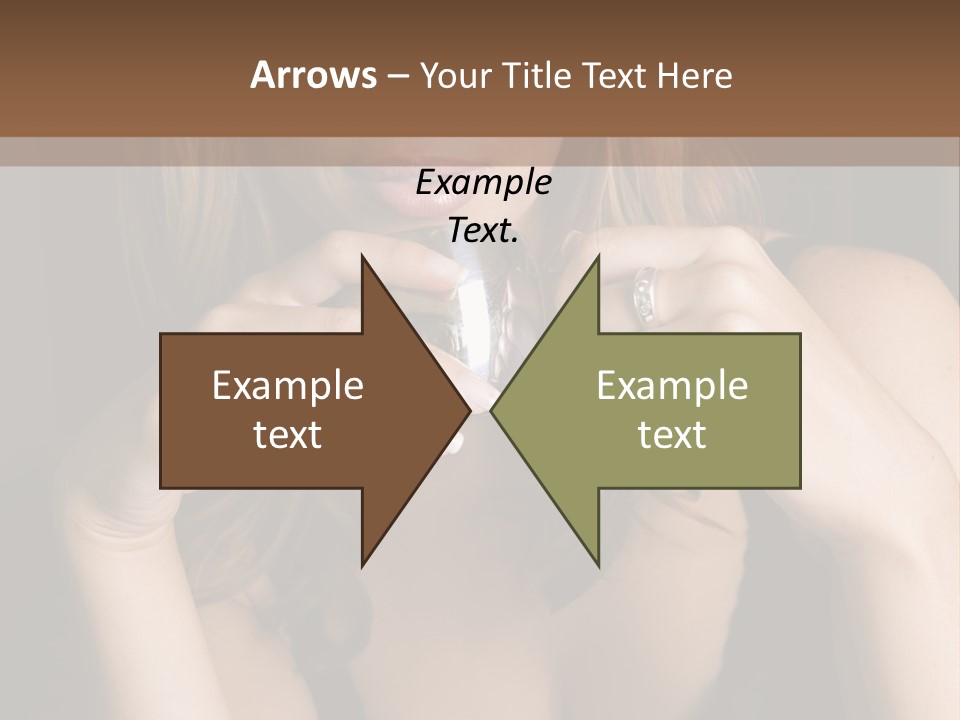 Beautiful Lady Mug PowerPoint Template