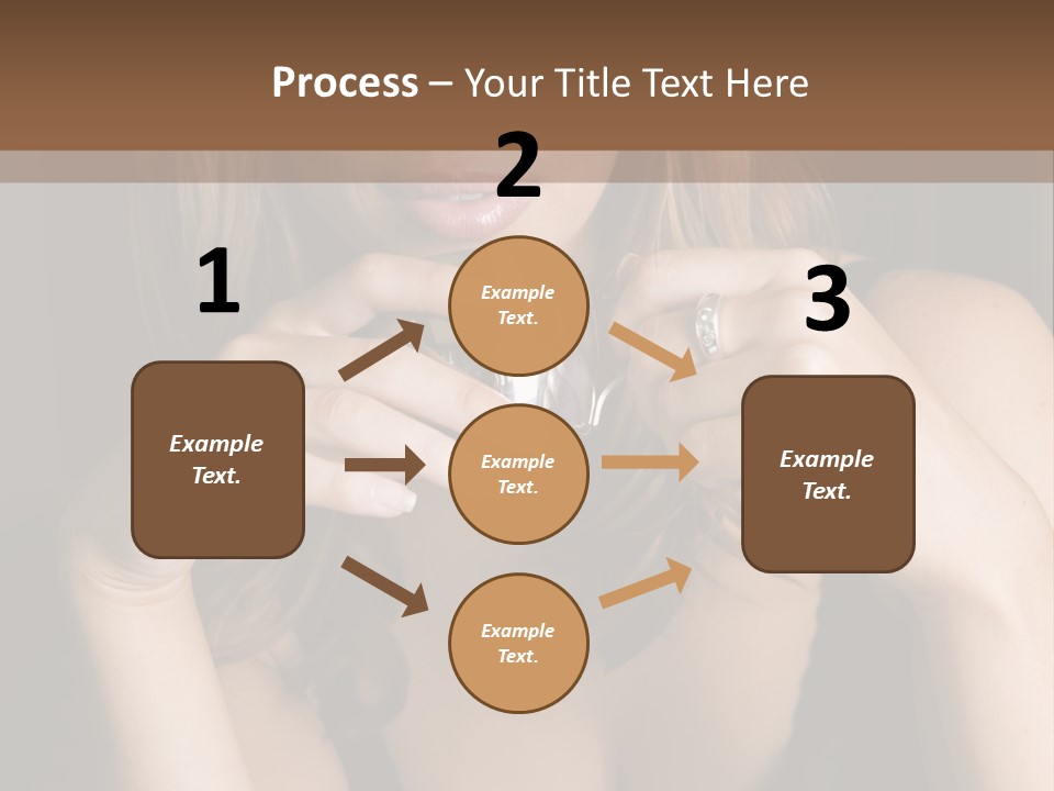 Beautiful Lady Mug PowerPoint Template