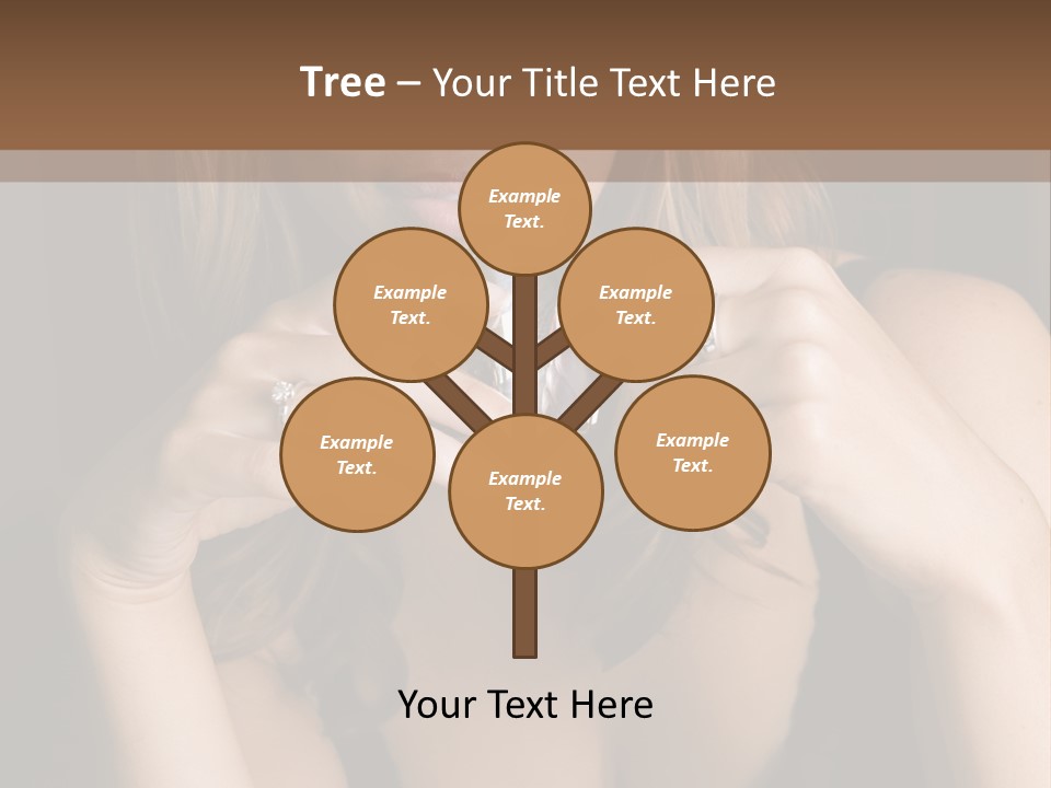 Beautiful Lady Mug PowerPoint Template