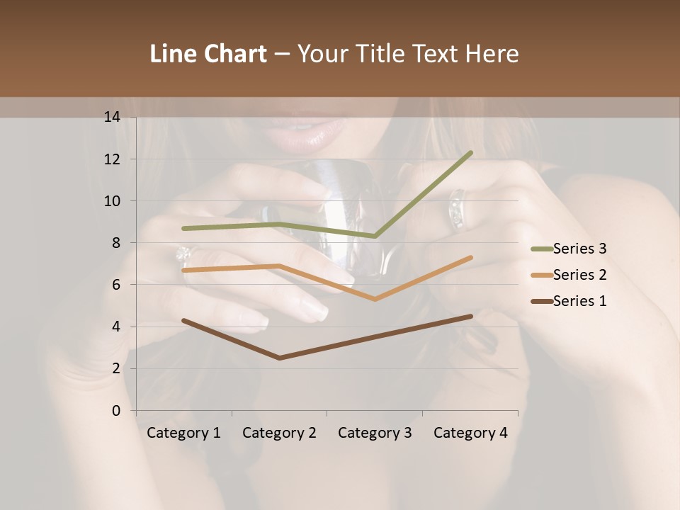 Beautiful Lady Mug PowerPoint Template