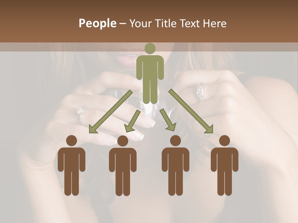 Beautiful Lady Mug PowerPoint Template