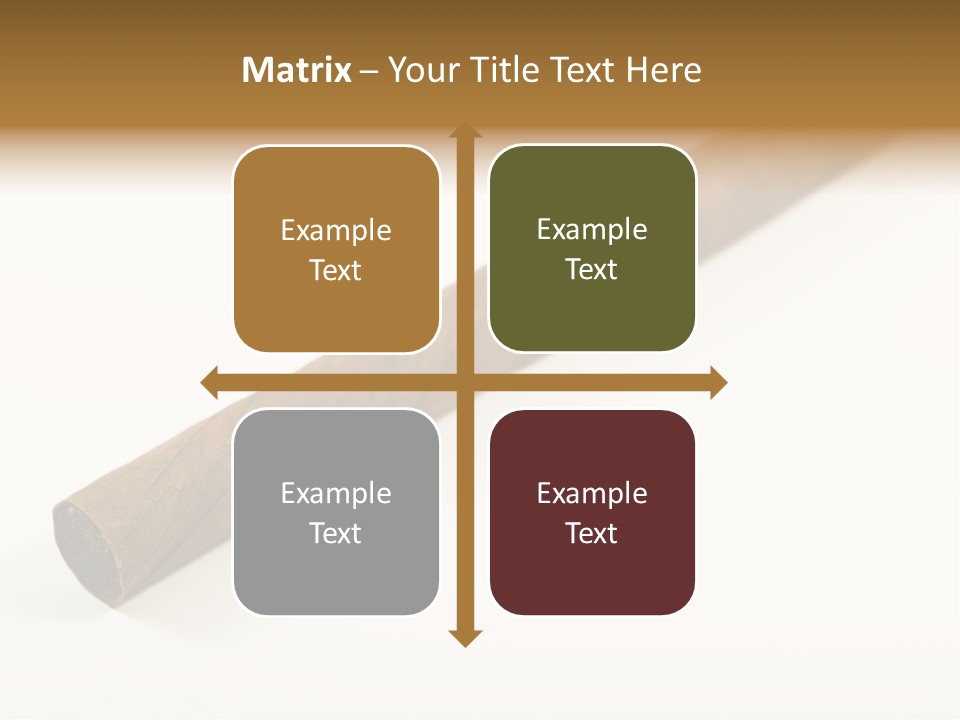 Caribbean Wealth Leaf PowerPoint Template