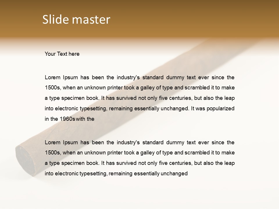 Caribbean Wealth Leaf PowerPoint Template