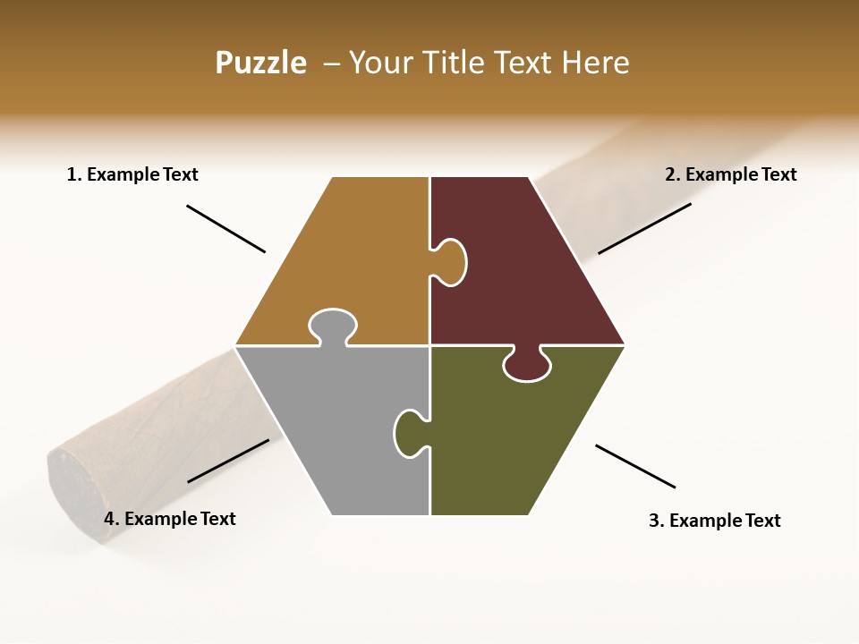 Caribbean Wealth Leaf PowerPoint Template