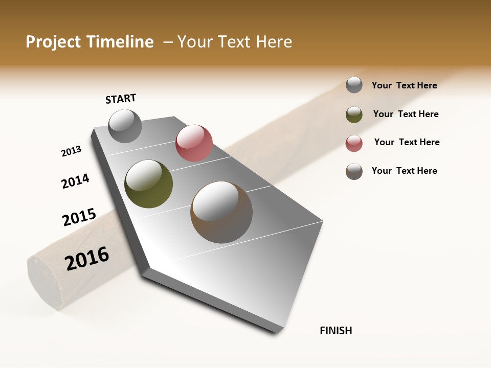 Caribbean Wealth Leaf PowerPoint Template