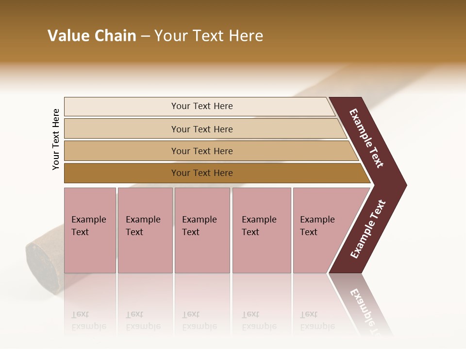 Caribbean Wealth Leaf PowerPoint Template