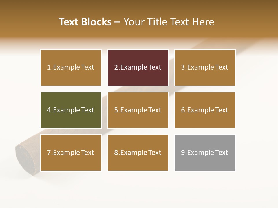 Caribbean Wealth Leaf PowerPoint Template