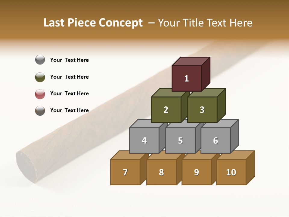 Caribbean Wealth Leaf PowerPoint Template