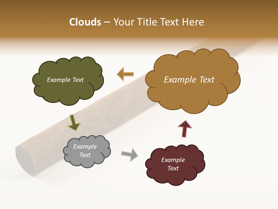 Caribbean Wealth Leaf PowerPoint Template