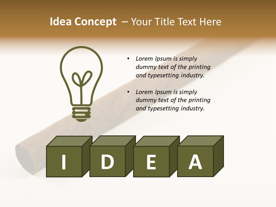 Caribbean Wealth Leaf PowerPoint Template