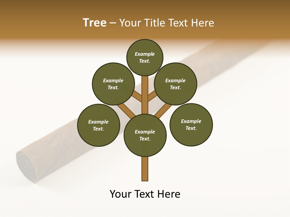 Caribbean Wealth Leaf PowerPoint Template