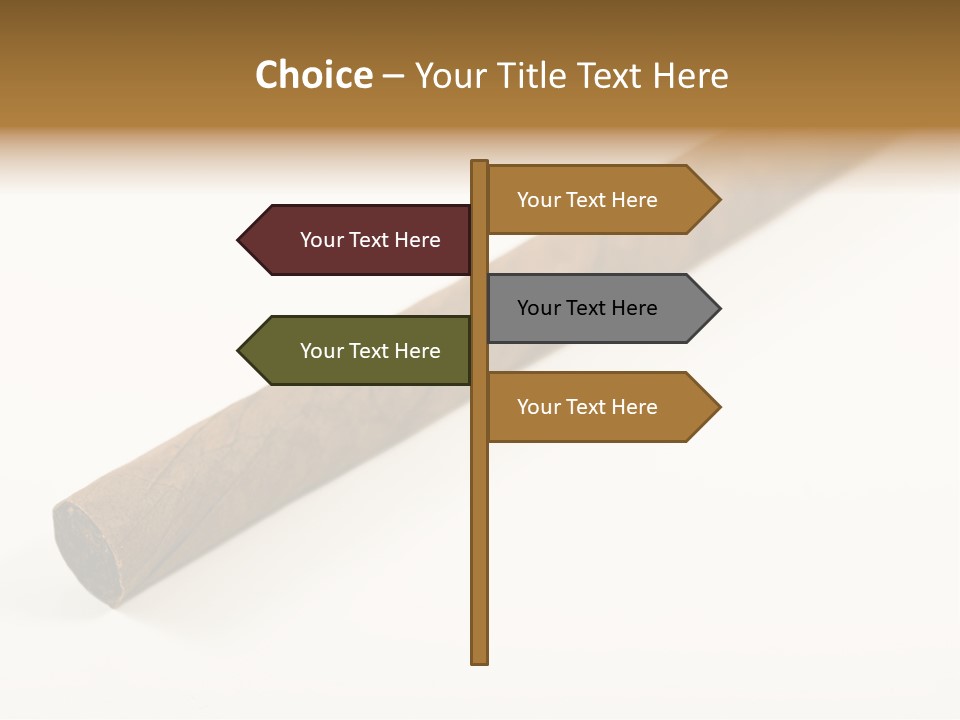 Caribbean Wealth Leaf PowerPoint Template