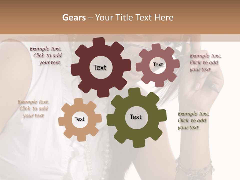 Shirt Person Encyclopaedia PowerPoint Template