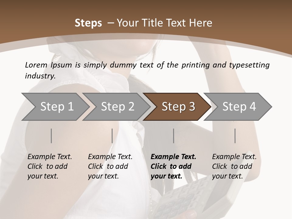Improvement Isolated Working PowerPoint Template