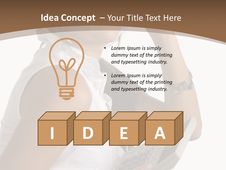 Improvement Isolated Working PowerPoint Template