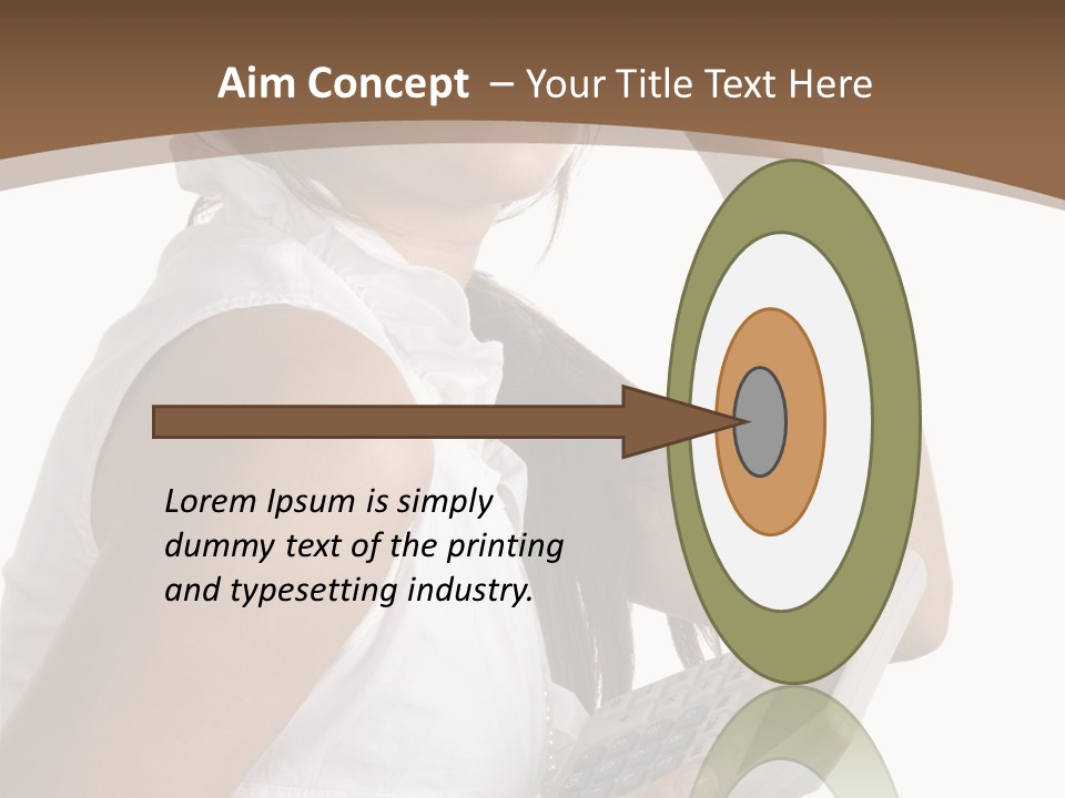 Improvement Isolated Working PowerPoint Template