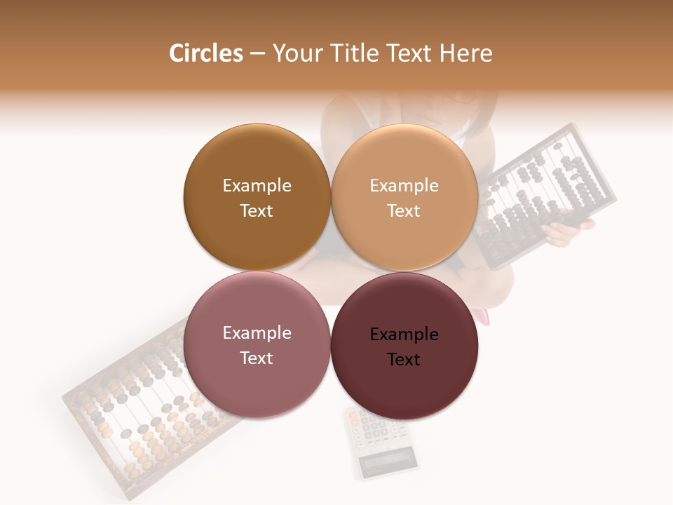 Professional Woman Abacus PowerPoint Template