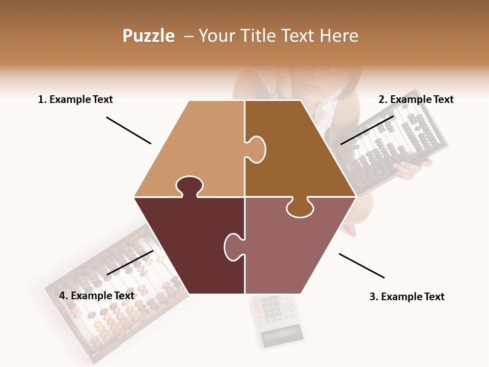 Professional Woman Abacus PowerPoint Template