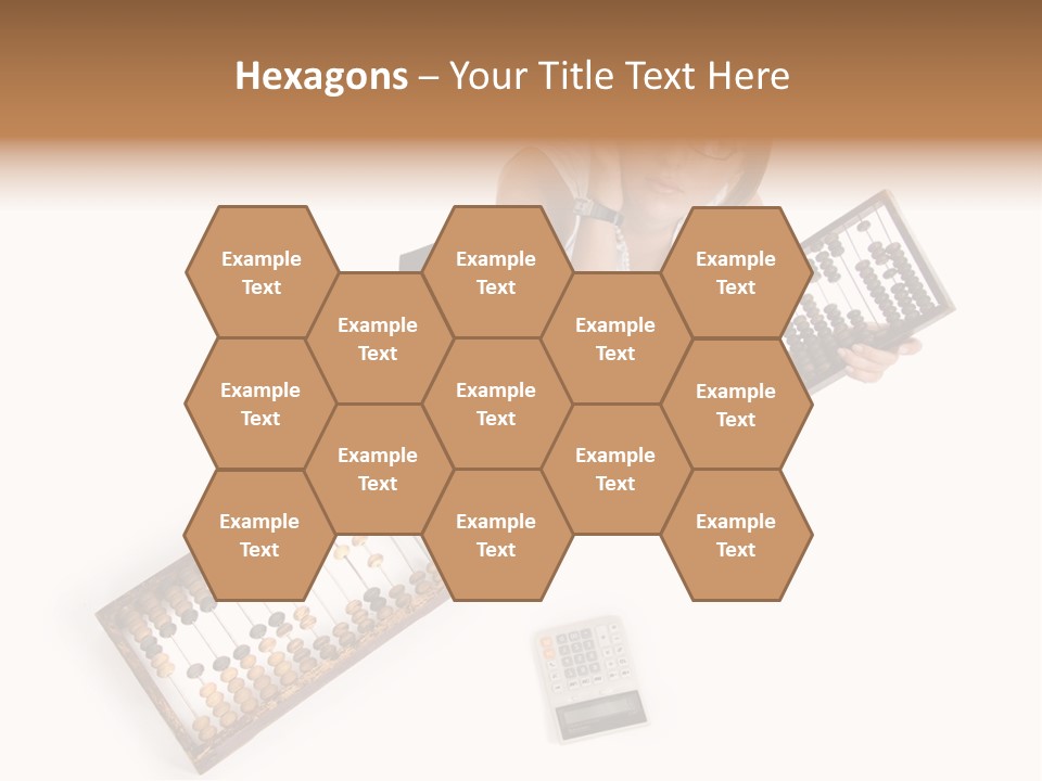 Professional Woman Abacus PowerPoint Template