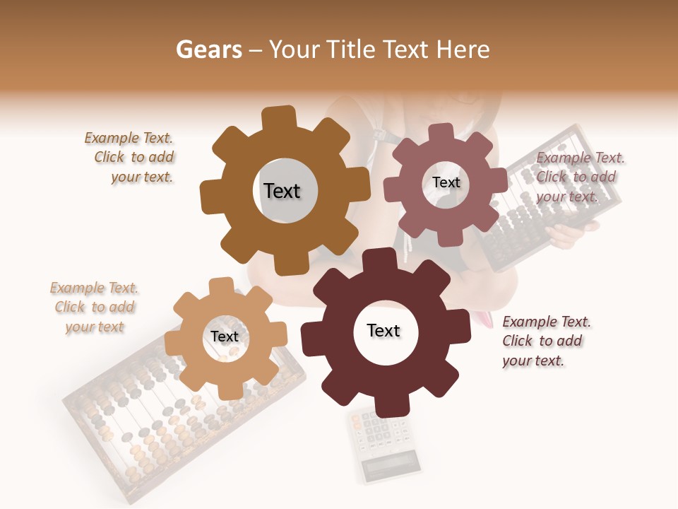 Professional Woman Abacus PowerPoint Template