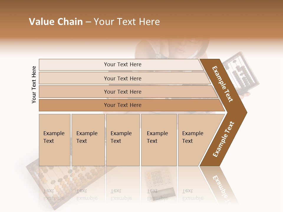 Professional Woman Abacus PowerPoint Template