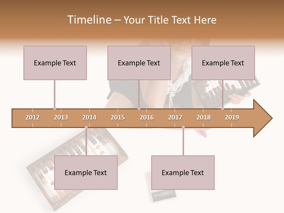 Professional Woman Abacus PowerPoint Template
