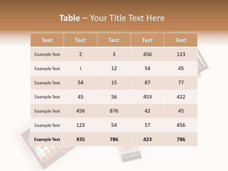 Professional Woman Abacus PowerPoint Template
