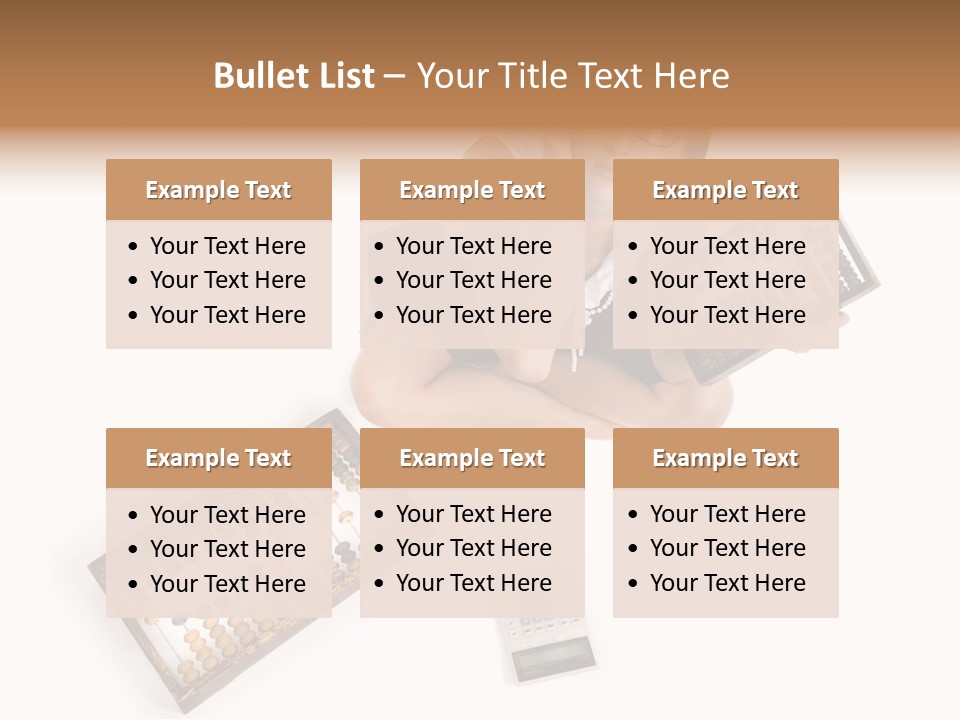 Professional Woman Abacus PowerPoint Template