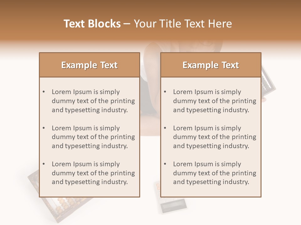 Professional Woman Abacus PowerPoint Template
