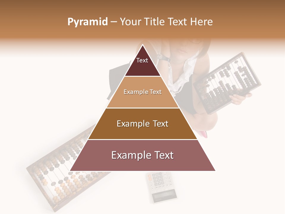 Professional Woman Abacus PowerPoint Template