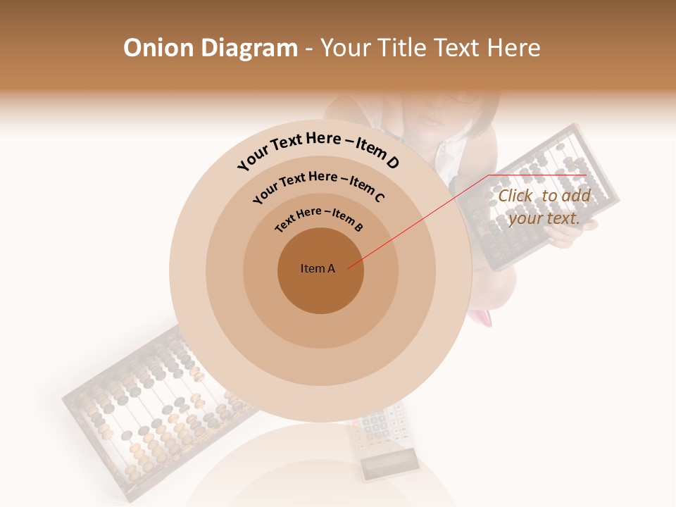 Professional Woman Abacus PowerPoint Template