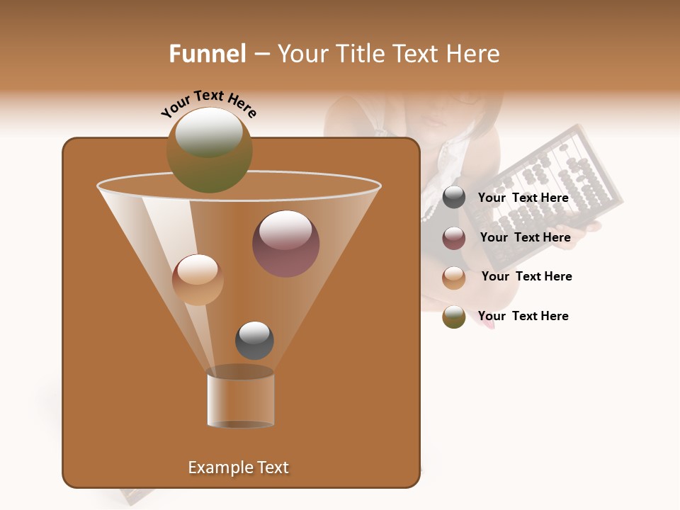Professional Woman Abacus PowerPoint Template