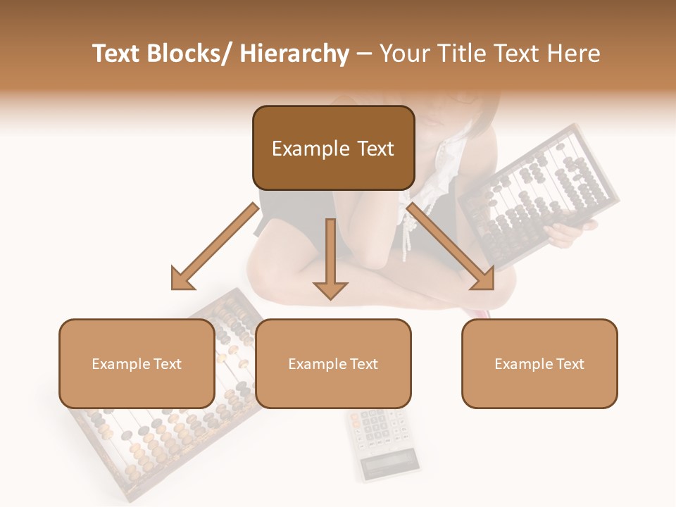 Professional Woman Abacus PowerPoint Template