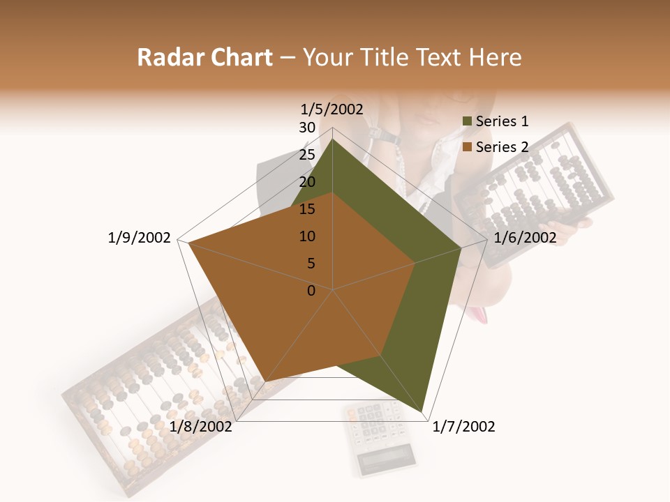 Professional Woman Abacus PowerPoint Template