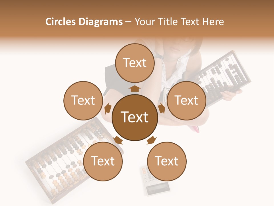 Professional Woman Abacus PowerPoint Template