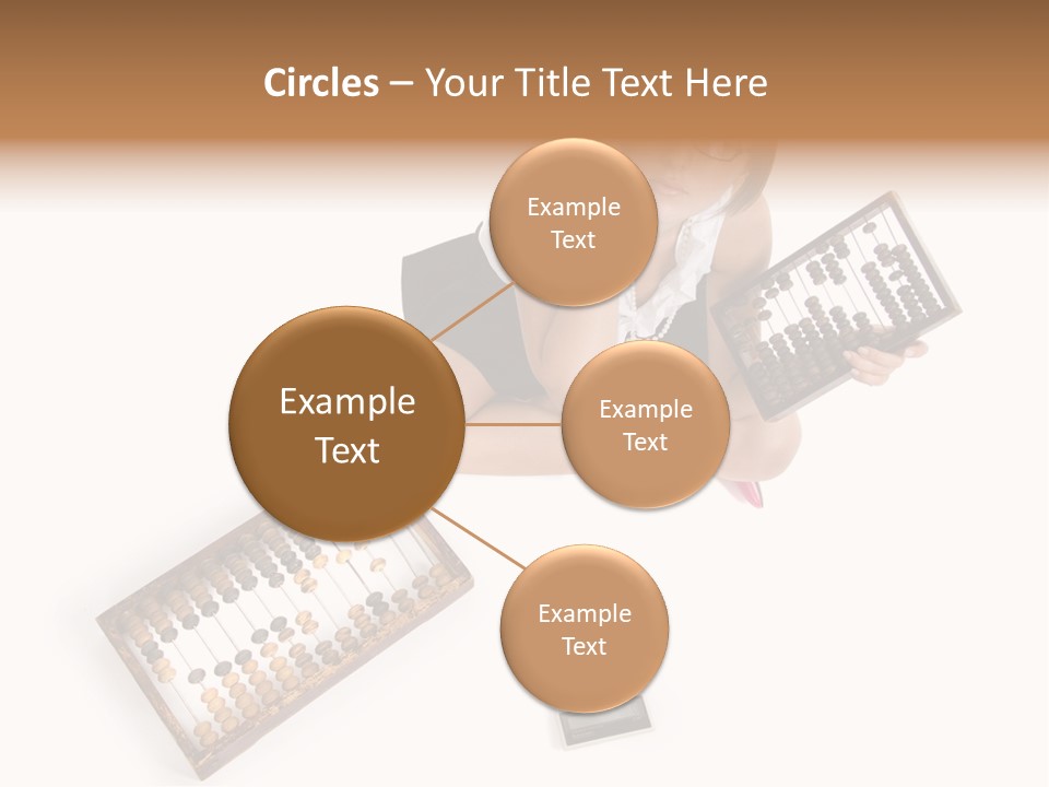 Professional Woman Abacus PowerPoint Template