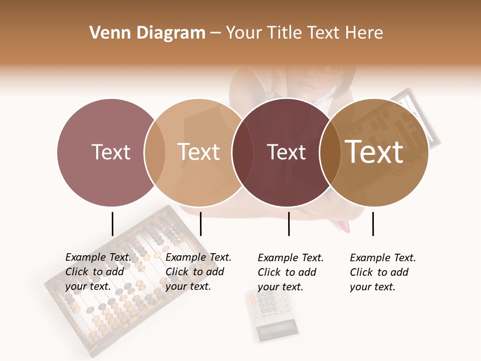 Professional Woman Abacus PowerPoint Template